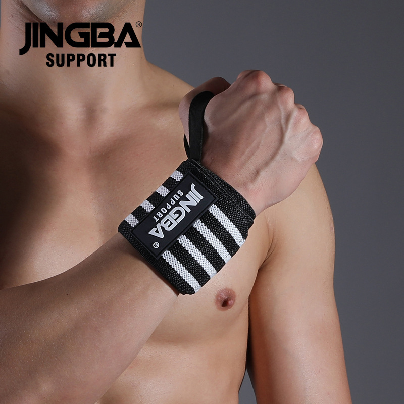 Jingba Strap Wristband Weightlifting Dumbbell Training Thickeneded Outdoor Sports Fitness Protective Gear Manufacturer Wholesale