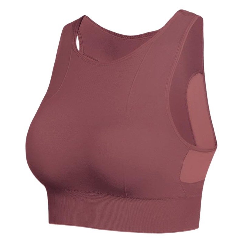 Cross-border Sports Underwear Women's Shock Absorption Running Yoga Fitness Bra Amazon Large Size Large Chest Shown Small Vest