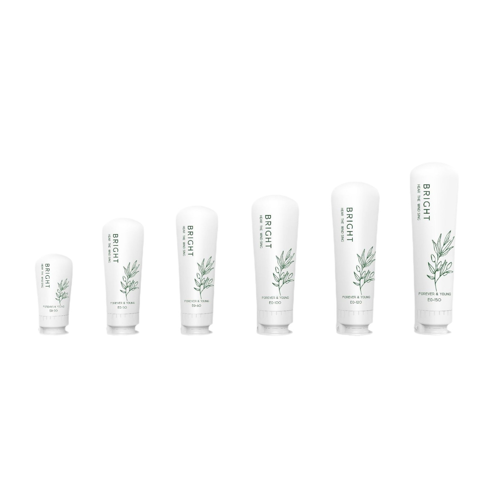 Picture of Ruihua Spot 50ml Facial Cleanser Sunscreen Bottle Body Lotion Hand Cream Bottle Pe Lid Cosmetics Packaging Material 100ml