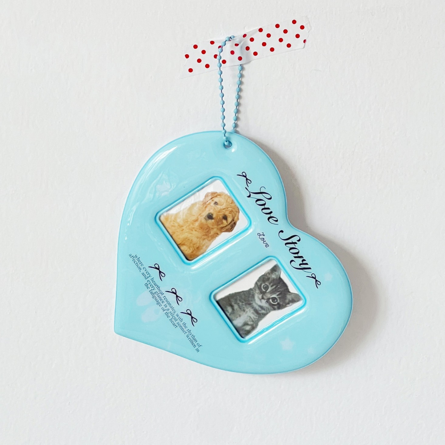 Picture of Ins Red Love ID Card Photo Aidou Big Head Sticker Couple Card Case Pendant Keychain Hanging Chain Decoration