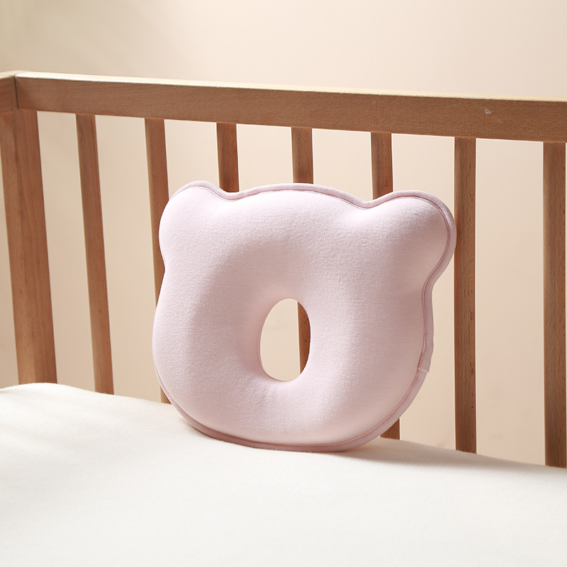 Picture of Special Baby Washable Silicone Pillow 0-1 Years Old Auxiliary Round Head Four-Season Universal Memory Foam Baby Shaping Pillow