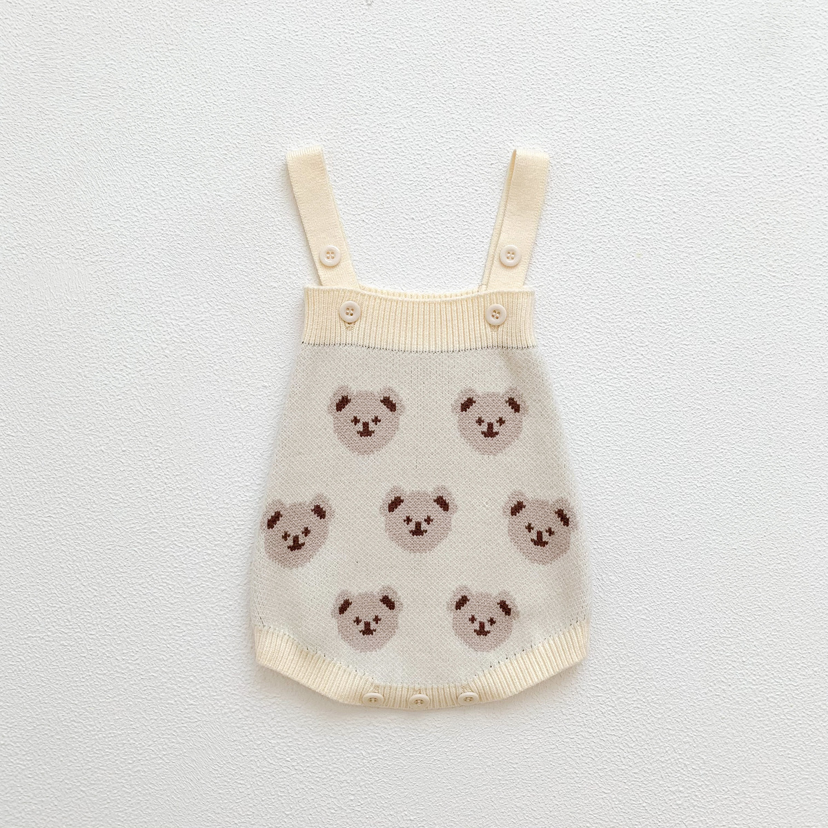 Picture of Girls' 2025 Autumn and Winter New Bear Sweater Jacket Baby Sling Bag Fart Harness Newborn One-Piece One-Year-Old