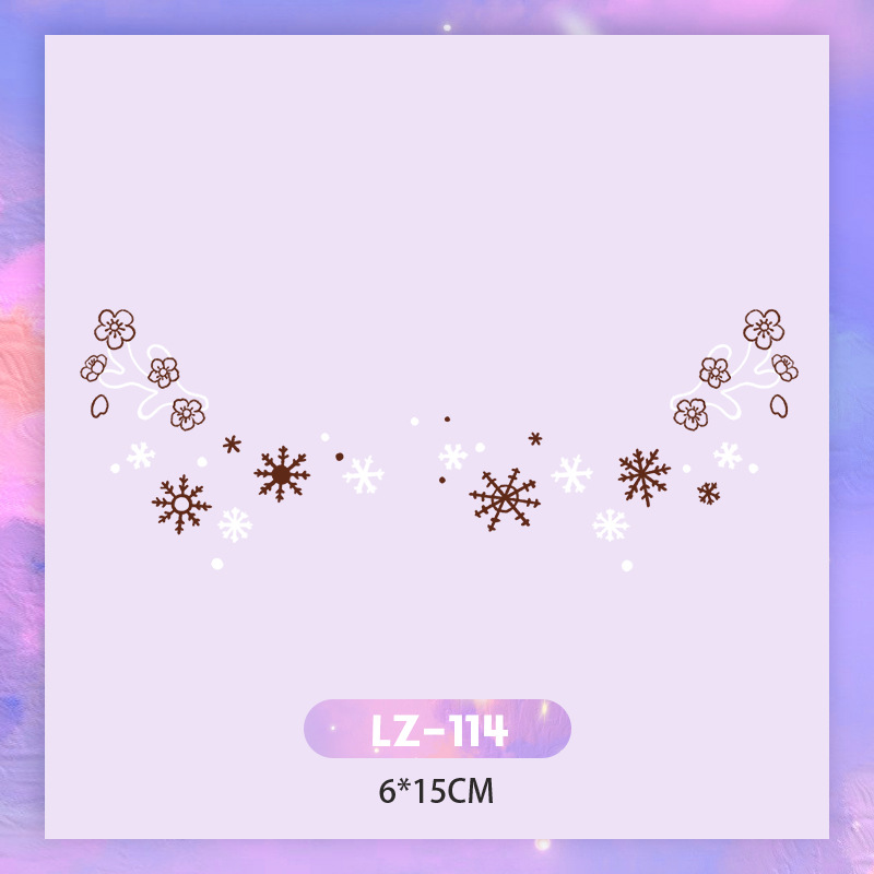 Picture of New Year's Day girl cute face makeup New year new year Creative face stickers love blush cute makeup stickers tattoo stickers