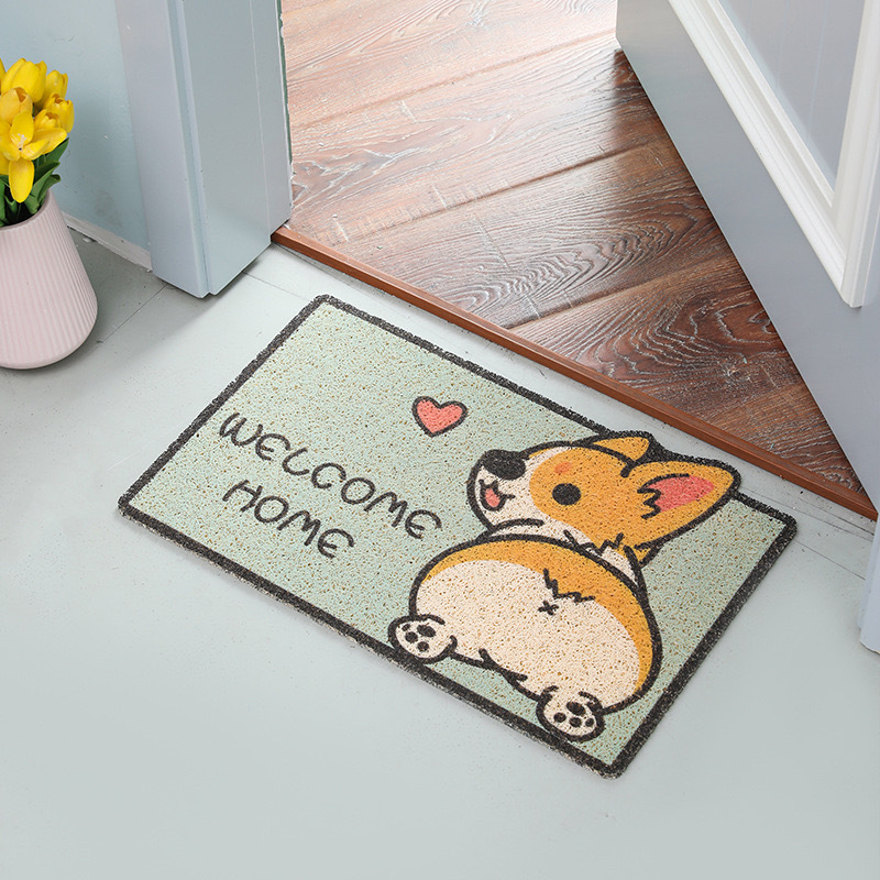 Picture of Silk Circle Entrance Mat Step Mat Entrance Door Mat Home Carpet Bathroom Entrance Mat Bathroom Foot Mat