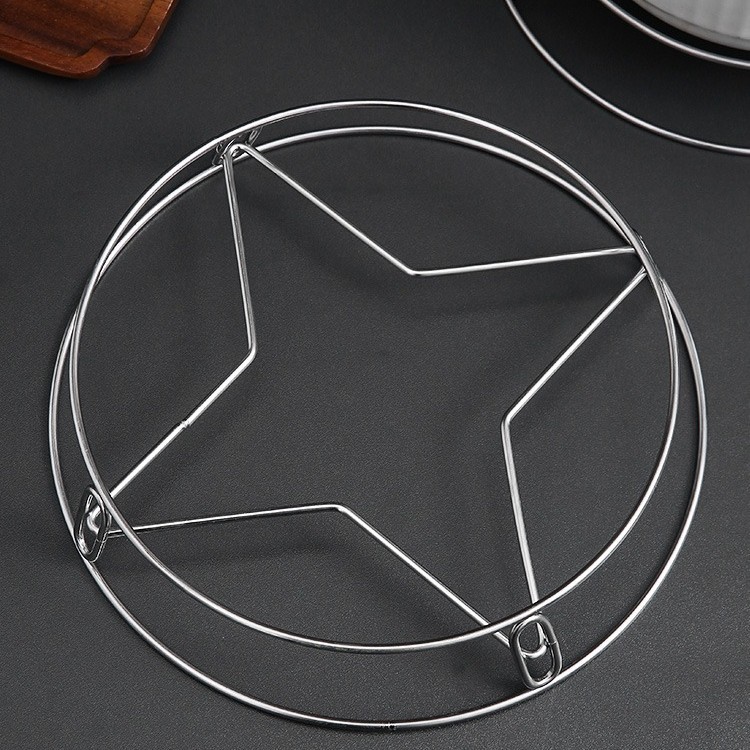 Picture of Stainless Steel Kitchen Pot Rack Kitchen Steamer Rack Bold Double-Layer Wok Rack Insulated Anti-Scalding Steaming Rack Wholesale in Stock