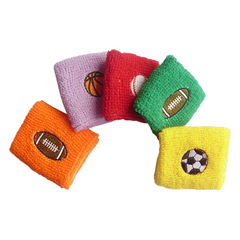 Fast Shipping Hot-Selling Embroidered Wristbands Cross-Border Popular Sports Wristbands for Basketball, Football, Badminton, Running, and Fitness