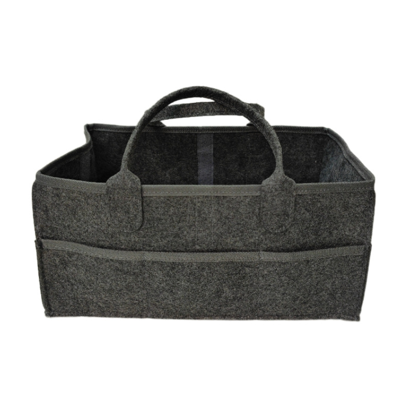 Picture of Cross-border supply felt diaper bag portable diaper storage mummy bag large capacity diaper storage felt bag