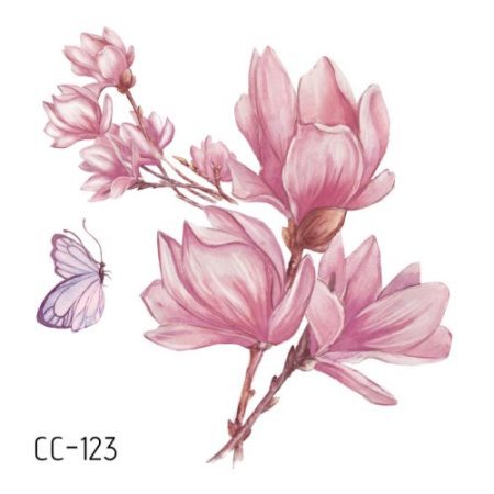 Picture of New waterproof flower tattoo stickers fashion small fresh face stickers fashion Photo Studio Art Stickers