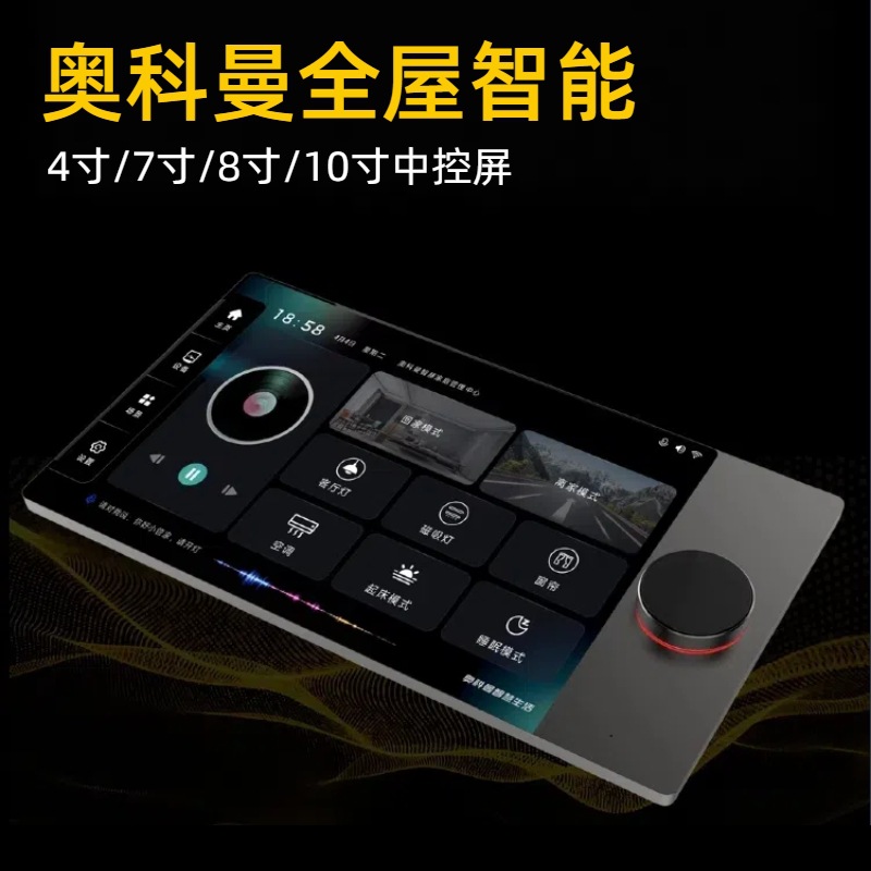 Lighting Control System Home Decoration 10inch Central Control Screen Voice Remote Control Dimming and Color Adjustment Whole House Intelligent No Main Light Design