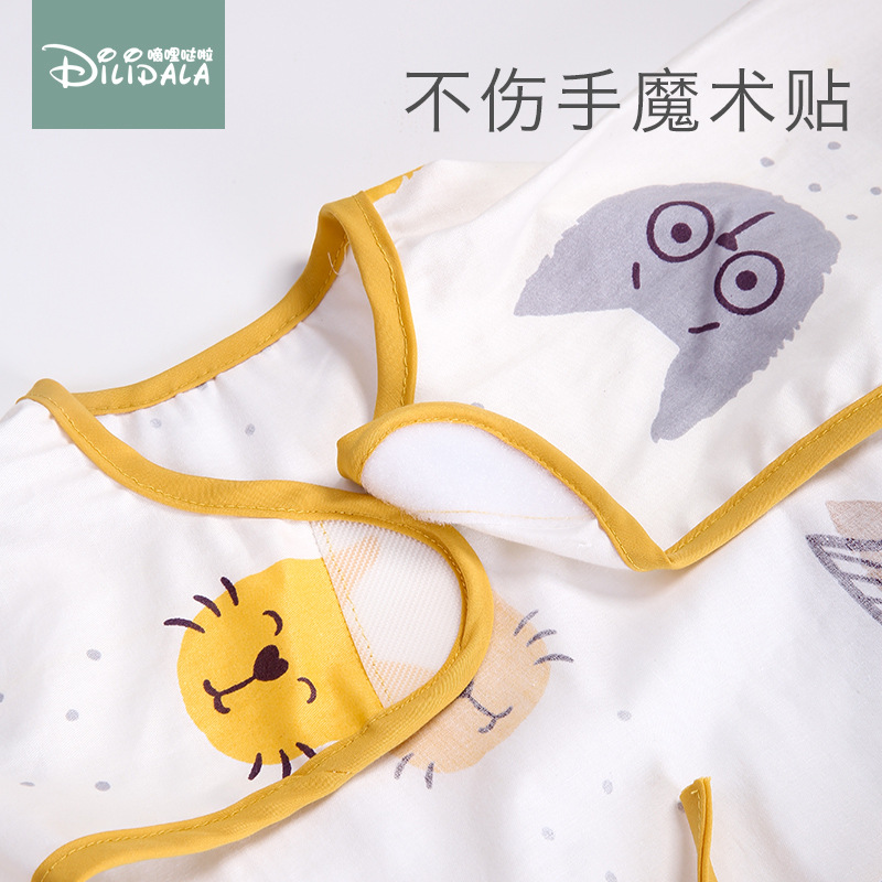 Picture of Baby Eating Smock Waterproof and Anti-Dirty Little Girl Bib Kidsren's Long-Sleeved Reverse Dressing Autumn and Winter Baby Male Protective Clothing