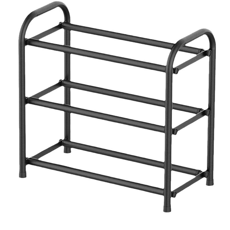 Picture of Stackable retractable shoe rack stainless steel doorway simple storage dormitory assembly slippers shoe rack durable
