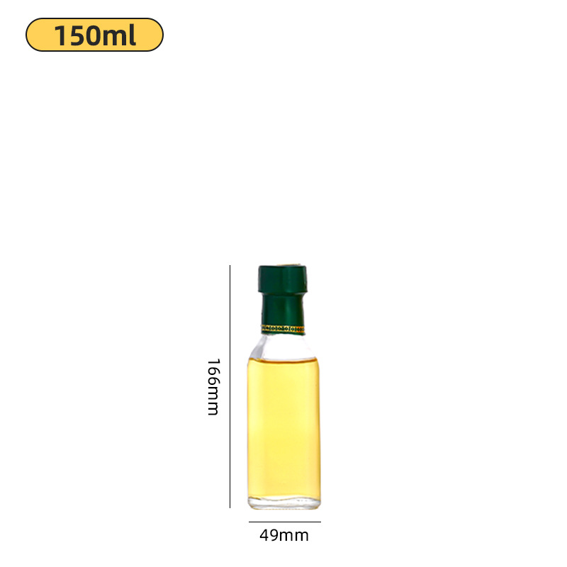 Picture of Wholesale glass oil bottle olive oil bottle 500ml sesame oil bottle thickened transparent edible oil empty bottle packaging glass bottle