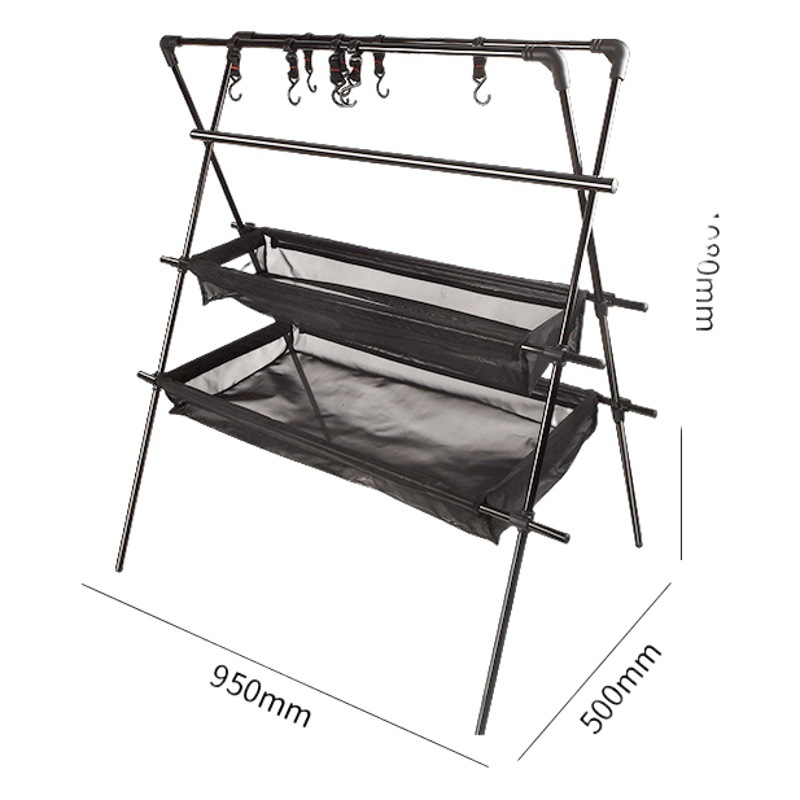 Picture of Outdoor Storage Rack Portable Camping Multi-layer Folding Aluminum Alloy Simple Barbecue Large Capacity Picnic Cross-border Stable
