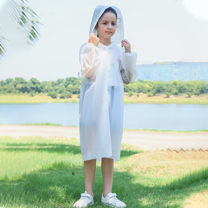Picture of Non-disposable children's raincoat travel school full body poncho EVA rainstorm-proof thickened raincoat children's wholesale
