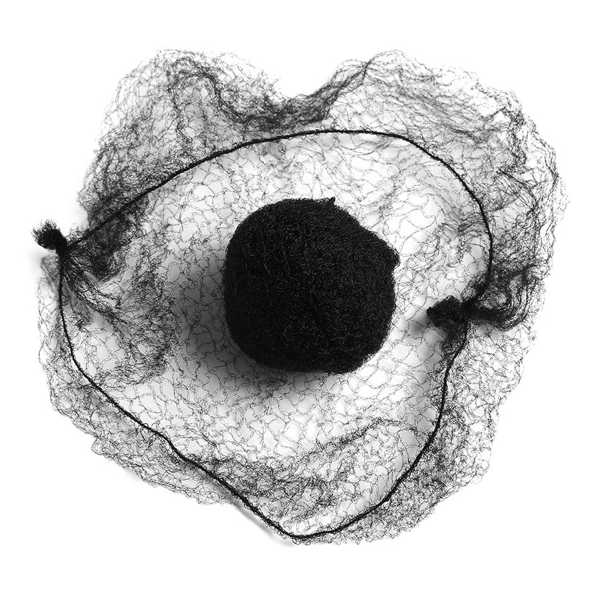 Factory direct wholesale nylon invisible hair net flight attendant head Flower Dance professional Net pocket coil hair set artifact