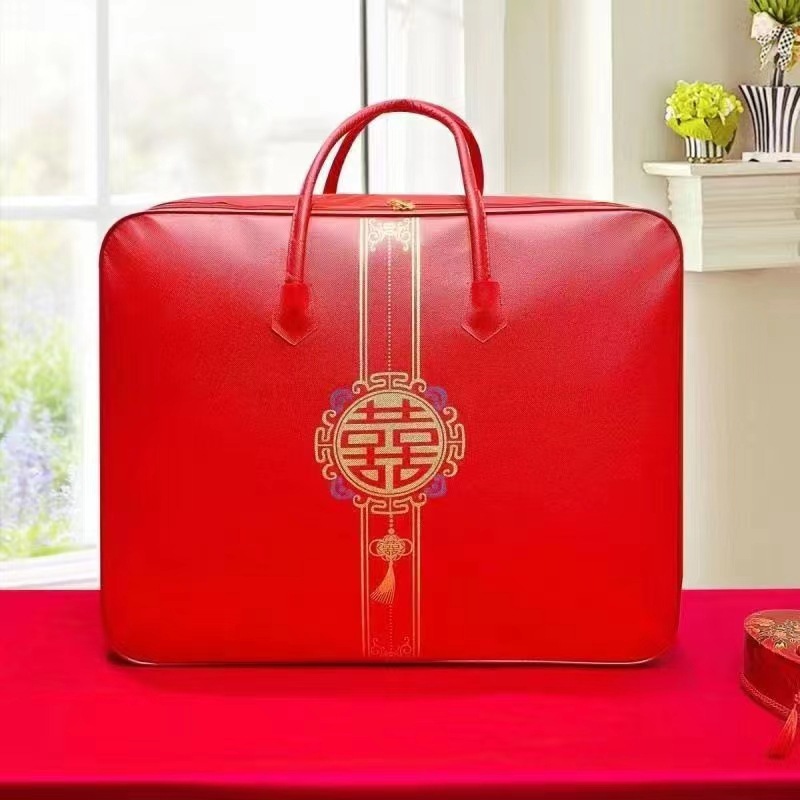 Picture of Non-woven Wire Bag Storage Bag Packing Bag Happy Quilt Packaging Storage Steel Wire Packaging Bag