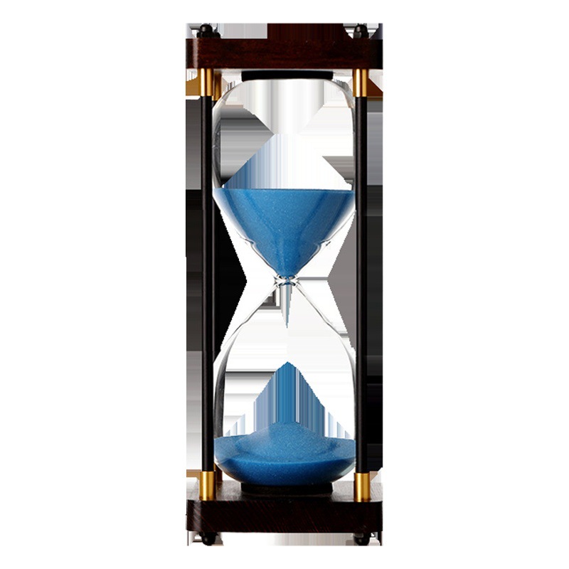 Creative Wooden Hourglass Timer 30/60 Minutes Office Home Small Ornaments Engraving Birthday Holiday Gifts