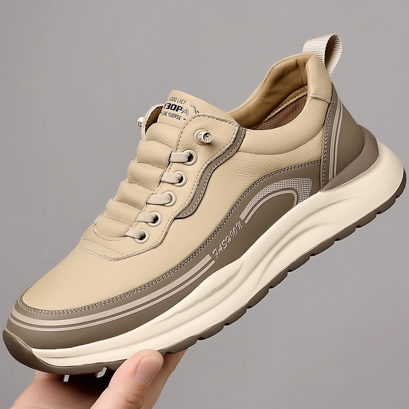 sneaker Men's New Korean Style Fashionable White Shoes Light Soft Sole Outdoor Casual Shoes Slip-on Lazy Shoes for Men