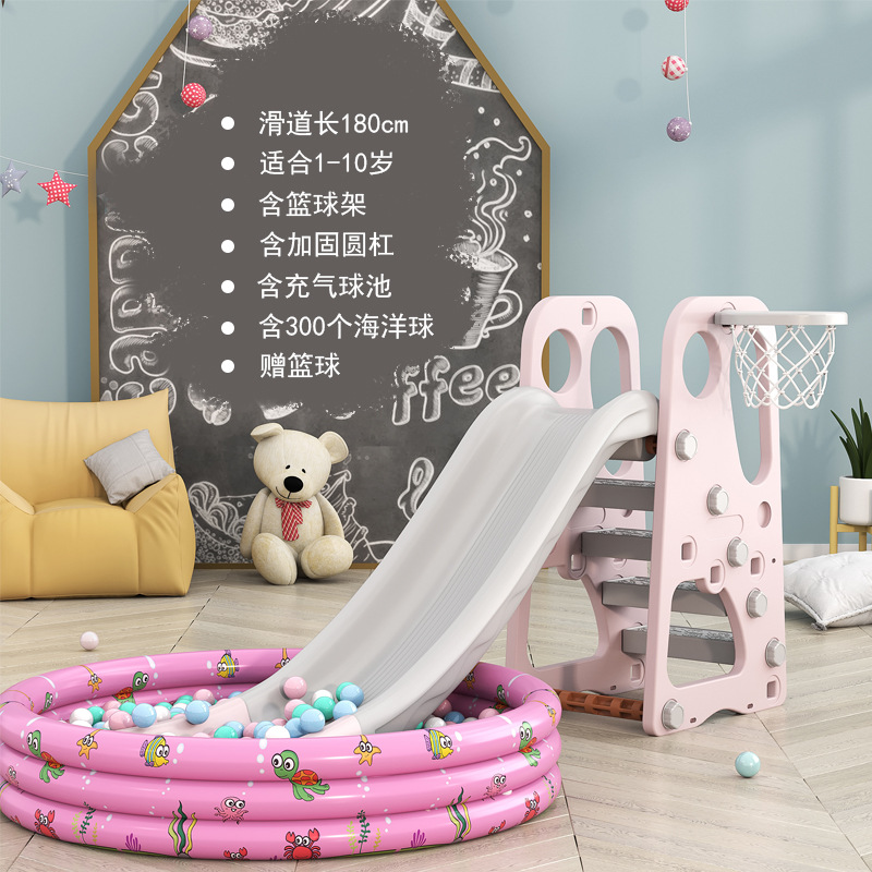 Picture of Children's Thickened Plastic Toys 3 to 10 Years Old Small Family Amusement Park Indoor Household Baby Baby Slide