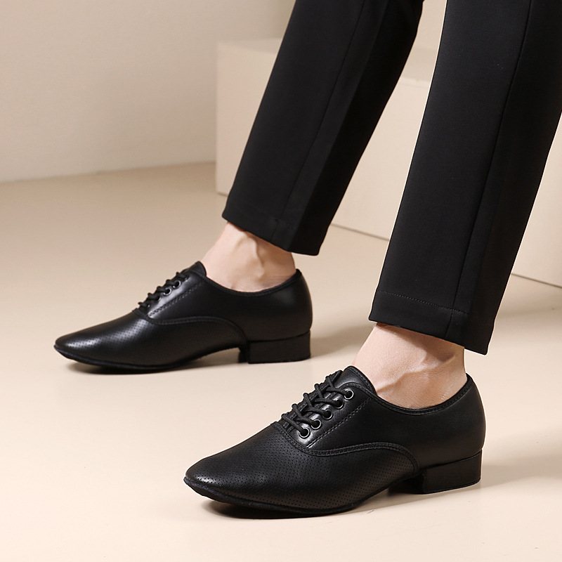 Men's modern dancing shoes, ballroom dancing shoes, adult soft-soled square dancing shoes, ballroom dance waltz, tandew dancing shoes