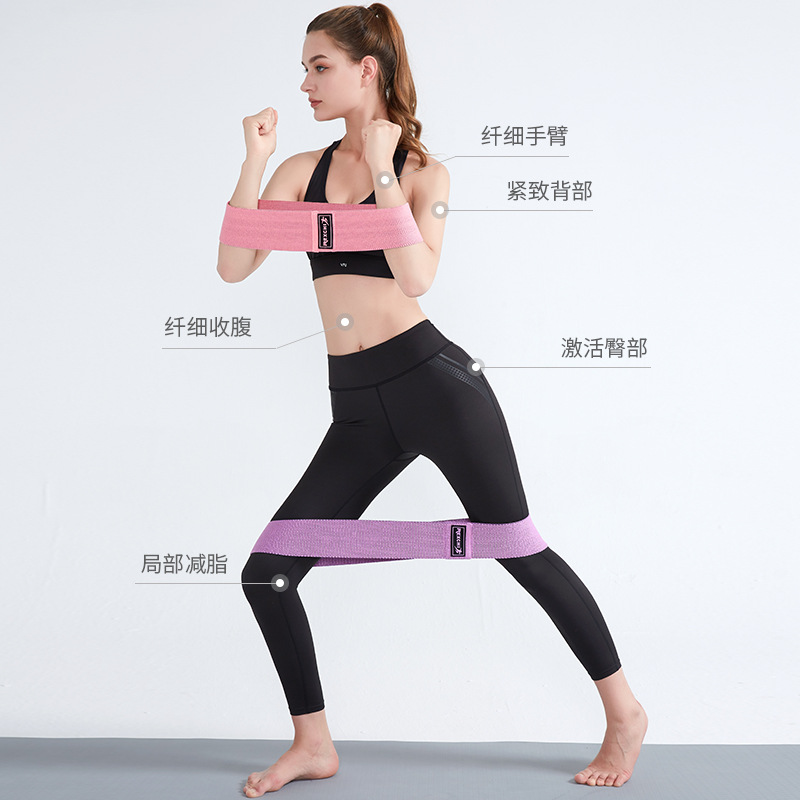 Picture of Yoga Resistance Band Hip Lifting Butt Training Sports Fitness Sporting Goods Training Squat Elastic Resistance Band Yjd01