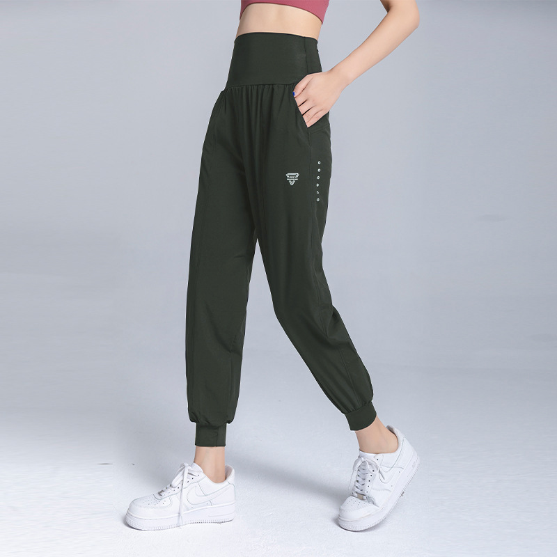 Picture of 2025 Spring and Summer Sports Yoga Pants Women's High Waist Gym Training Pants Casual plus size Loose Breathable Slim Thin