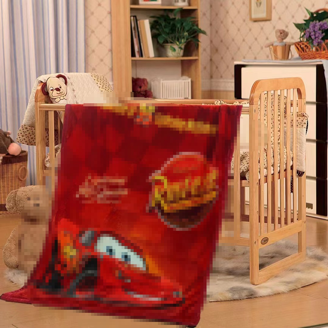 Picture of Children's Blanket Kindergarten Spring and Autumn Baby Coral Fleece Blanket Spring and Summer Single Layer Thin Blanket Office Nap