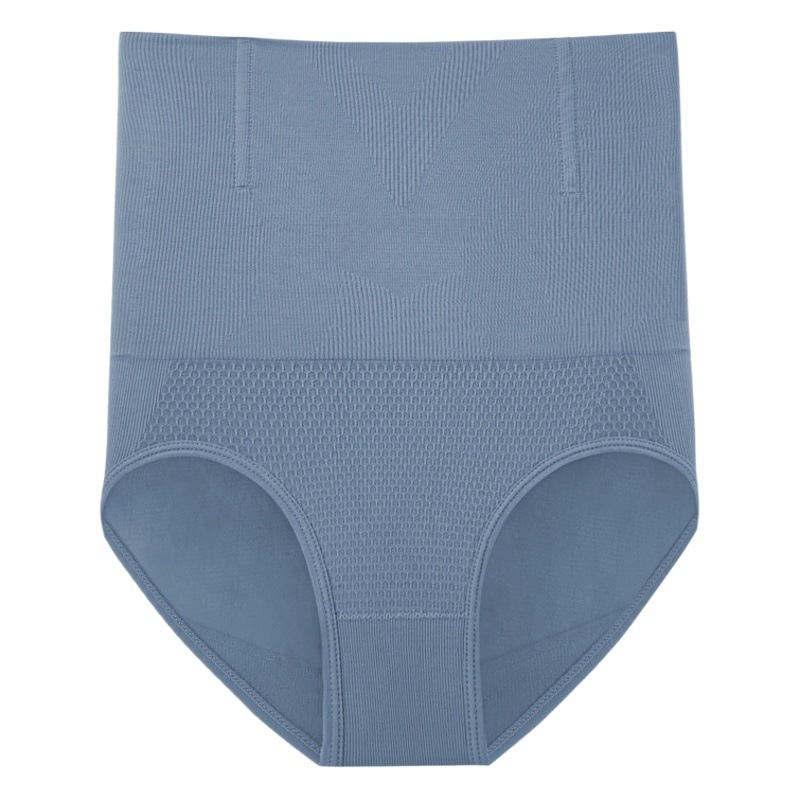 Plus size high waist postpartum seamless belly shaping underwear breathable thin body shaping women's hip shaping underwear