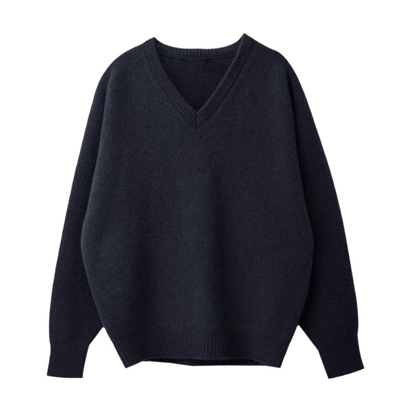 Picture of in stock Nothing written Sweater Women's 2024 Fall/Winter New V-Neck Lazy Style Loose Wool Knitted Sweater