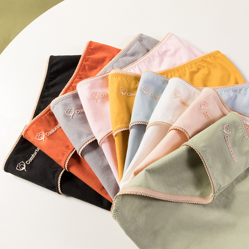 Strict selection of underwear women's cotton wholesale cotton women's seamless comfortable breathable student sweet large size briefs