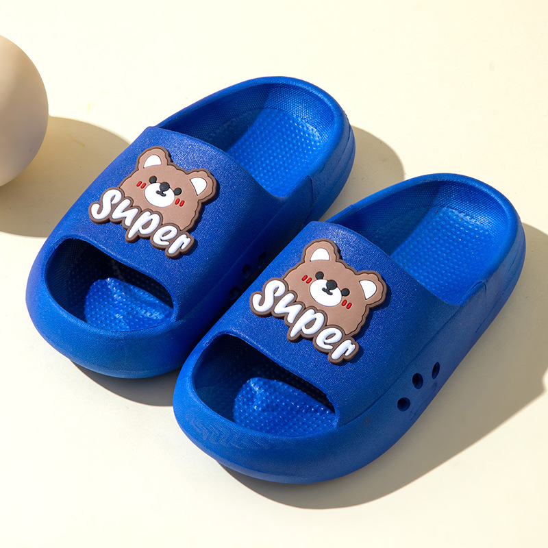 Picture of EVA Children's Slippers Cute Cartoon Boys and Girls Baby Children's Bean Shoes Big Children's Parent-Child Summer Slippers