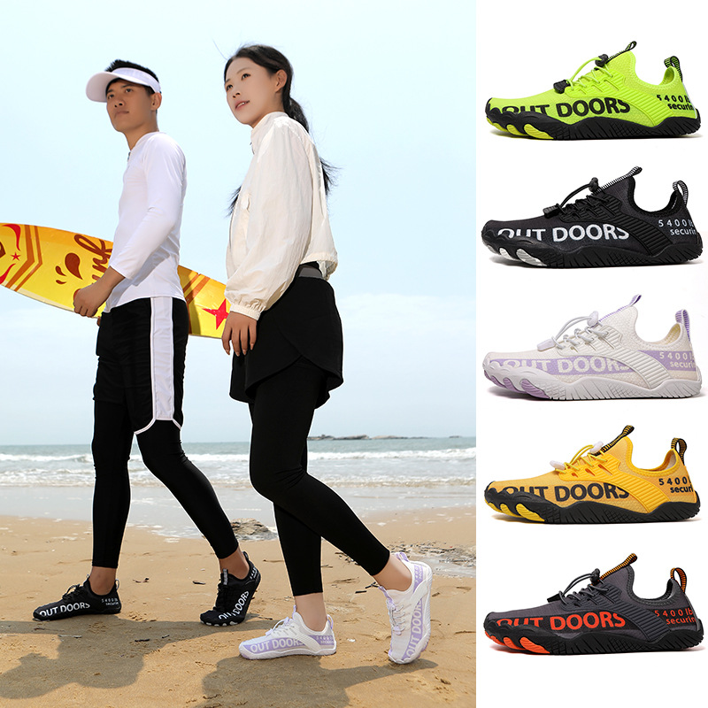 Cross-border Outdoor Tracing Shoes Couple Non-slip Beach Shoes Swimming Shoes Fitness sneaker Quick-drying Wading Shoes Five-finger Shoes