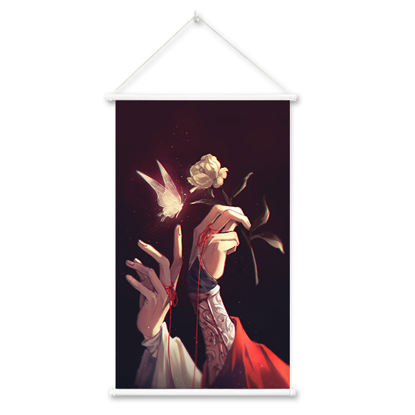 Picture of Shenzhen factory God blessing hanging painting wholesale comic exhibition peripheral scroll painting spray painting secondary yuan Anime Poster