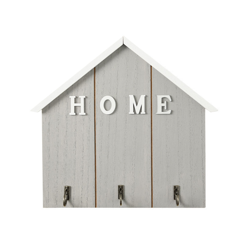 Picture of Entrance door key hook storage living room home wooden wall creative hallway ornaments pastoral decoration wall hanging