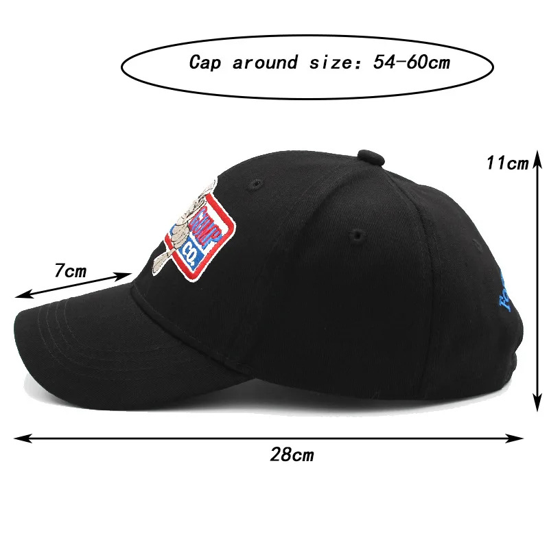Picture of Foreign trade AliExpress explosion hat Forrest Gump with embroidered baseball cap outdoor sports hip-hop cap men