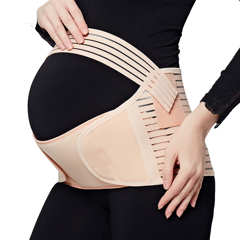 Picture of Pregnant Women's Products Breathable Abdominal Support Belt Maternity Belt Bandage Pubic Pain in the Second and Third Trimester of Pregnancy Double Fetal Belly Belt
