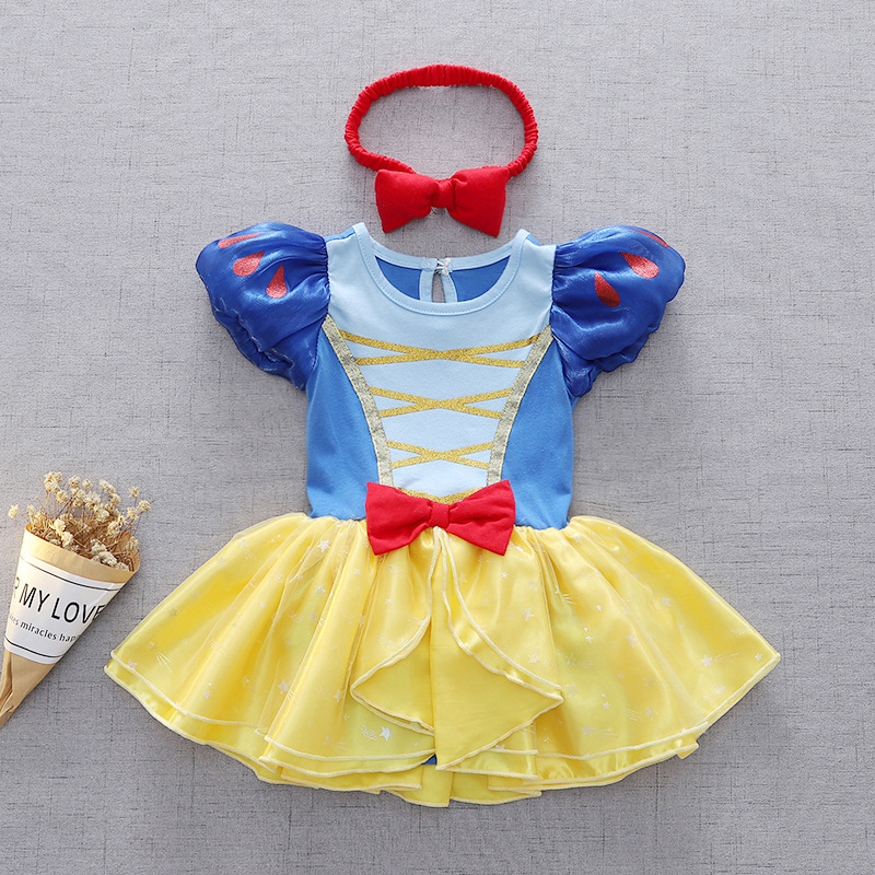 Picture of Halloween Children's Clothing, Short-Sleeved Pullover, Baby Baby Hooded Princess Jumpsuit, Romper Dress