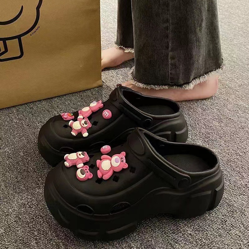 Picture of Baotou EVA hole shoes in 2025 new fashion and versatility student comfortable and casual two-wear non-slip slippers for women's summer