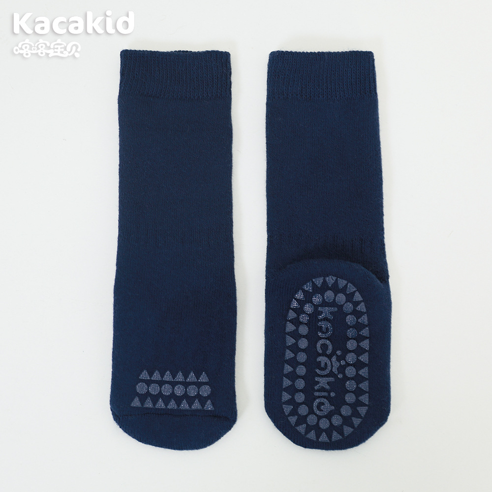 Picture of Baby boneless thickened terry socks for autumn and winter baby a pure girls' cotton children's indoor non-slip dispensing floor socks