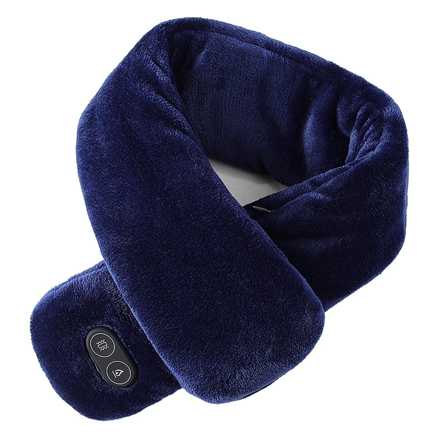 Cross-Border Winter Smart Heating Scarf with Massage Scarf for Couples USB Electric Heating Neck Warmer Mink Velvet Scarf