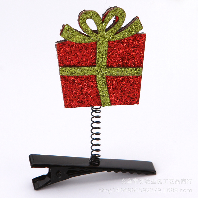 Picture of 2025 New Japanese and Korean Internet Celebrity Christmas Hairpin Spring Small Clip Small Gift Hair Accessories Festive Headwear Spot Wholesale