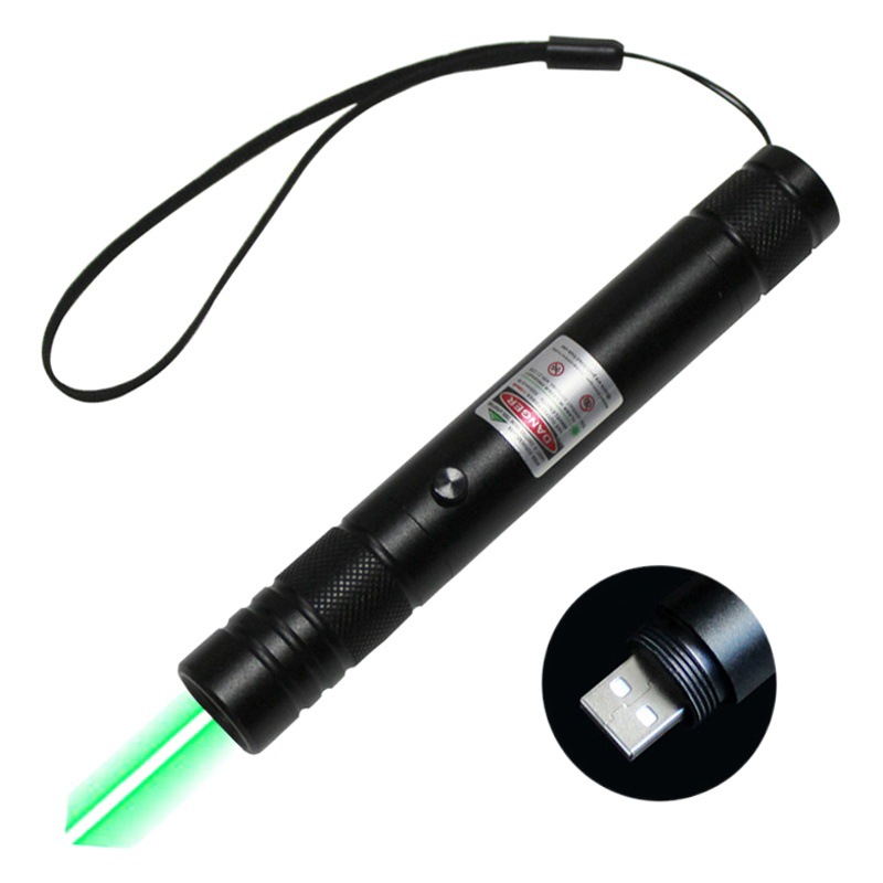 USB Laser Flashlight Infrared Green Red Wireless Charging Mini Finger Star Remote Light Sales Department Sand Table Pen