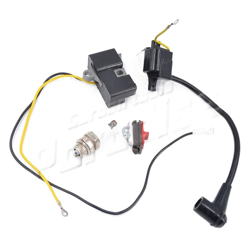 Ignition coil spark plug flameout switch set Husqvarna 61 162 266 501516201