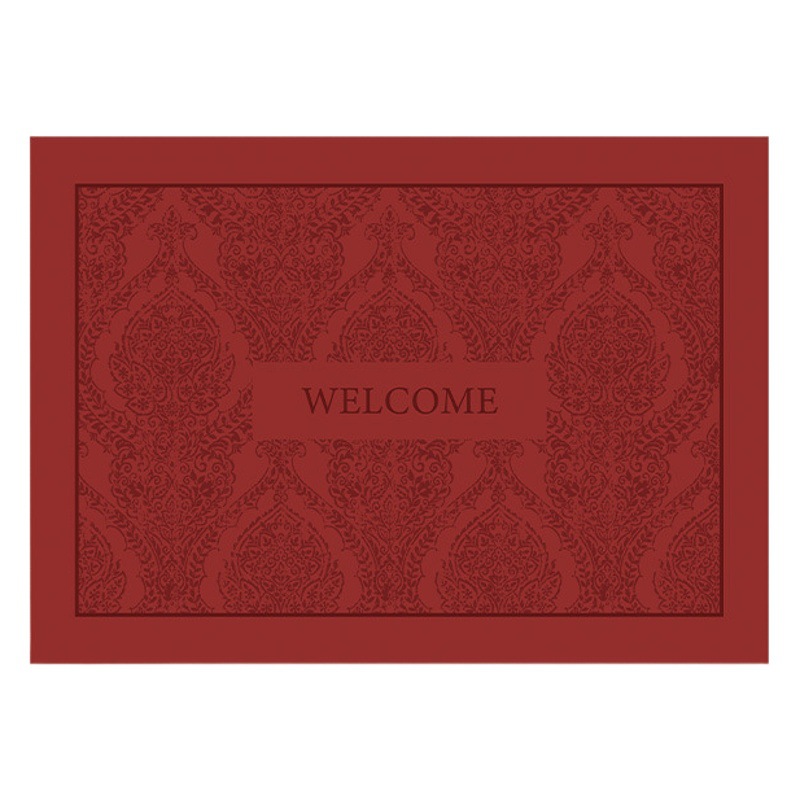 Red festive entrance door mat household entrance non-slip foot mat entrance door mat cutting advanced carpet