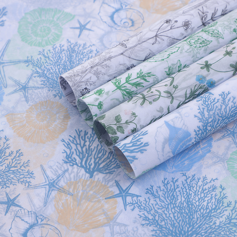 17g small fresh green coral printing Sydney paper 50X35CM copy paper flower gift wrapping paper