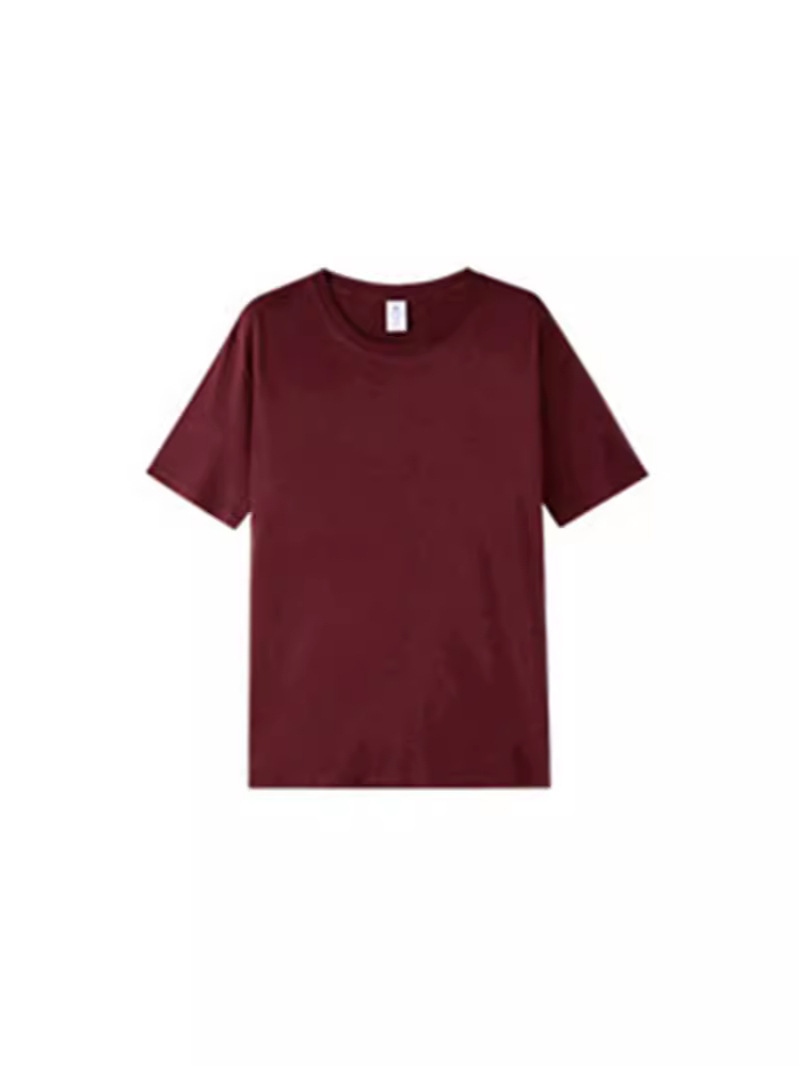 Picture of Cross-border foreign trade for a generation of hair after the collar combed compact siro spinning short sleeve shoulder t-shirt factory outlet