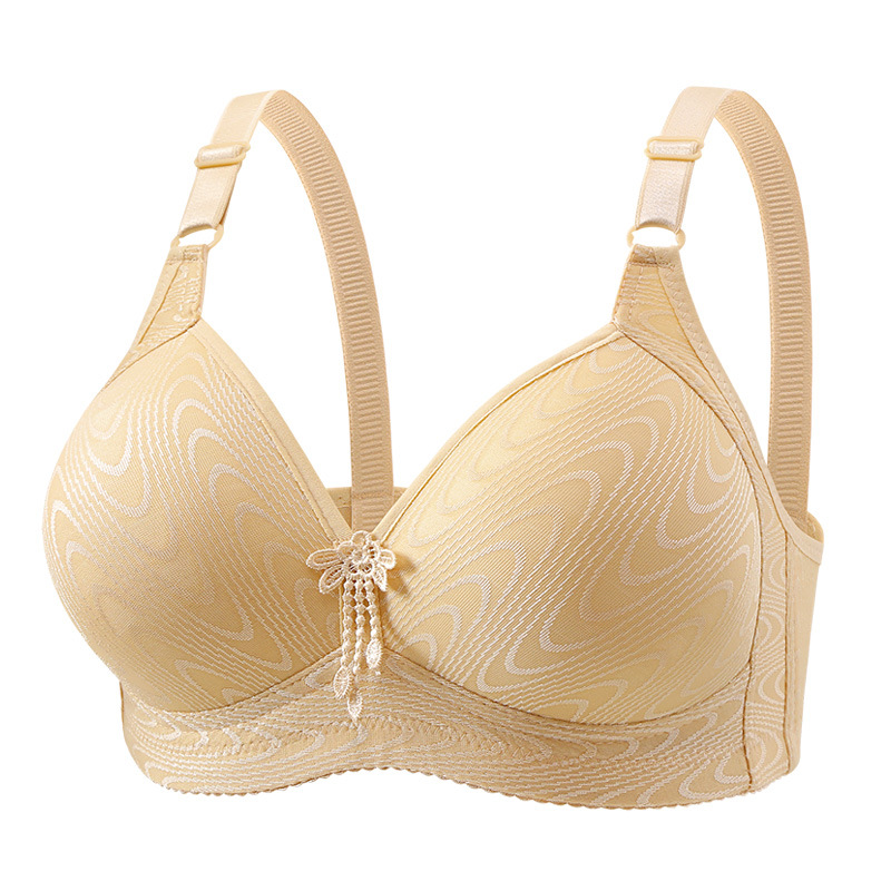 New Style Underwear Women's Non-Magnetic Women's Non-Steel Ring Push-up plus size Bra Thin Anti-sagging Middle-aged and Elderly Mother's Bra