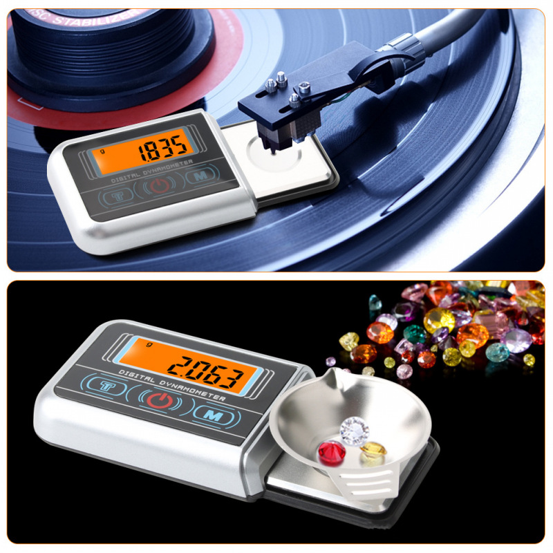 Picture of Precision electronic dynamometer vinyl dynamometer pressure gauge disc needle pressure pound 100g/0.005g electronic scale