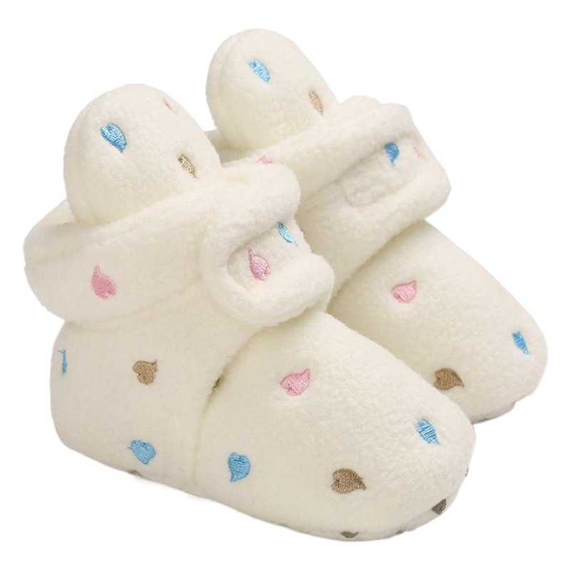 Winter baby cotton shoes 0-6-12 months soft bottom velvet padded warm toddler shoes 0-1 years old baby shoes