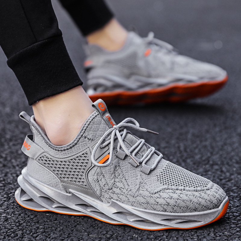 Picture of 2024 Spring and Summer New Men's Shoes Breathable Fly Knitted Lace up Running Shoes Trendy Fashion Casual Sports Shoes Cross-Border Wholesale